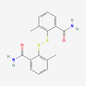 molecular formula C16H16N2O2S2 B8103082 Benzamide,2,2'-dithiobis[N-methyl- CAS No. 14208-44-7