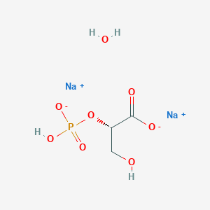 molecular formula C3H7Na2O8P B8103125 L-Glycerate 2-phosphate disodium salt, Disodium L-2-phosphoglycerate 