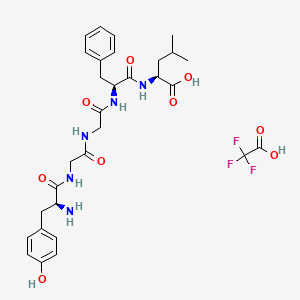 molecular formula C30H38F3N5O9 B8103135 [Leu5]-Enkephalin TFA(58822-25-6(free bas)) 