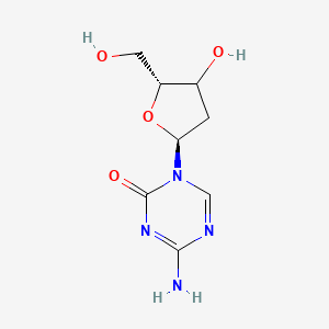 molecular formula C8H12N4O4 B8103174 4-amino-1-[(2S,5R)-4-hydroxy-5-(hydroxymethyl)oxolan-2-yl]-1,3,5-triazin-2-one 