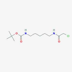 molecular formula C12H23ClN2O3 B8103184 tert-butyl N-[5-(2-chloroacetamido)pentyl]carbamate 