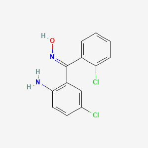 molecular formula C13H10Cl2N2O B8103202 2-Amino-2',5-dichlorobenzophenone oxime 