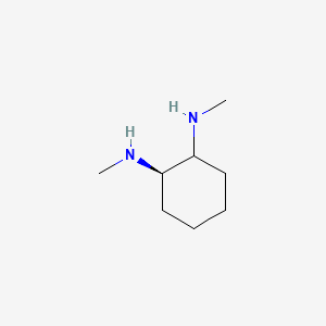 molecular formula C8H18N2 B8103206 (1R)-N1,N2-dimethylcyclohexane-1,2-diamine 