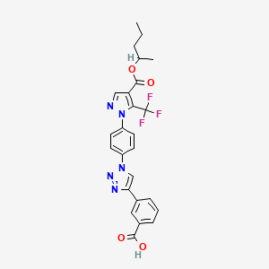 molecular formula C25H22F3N5O4 B8103400 SOCE inhibitor 1 