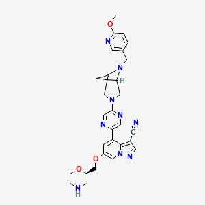 molecular formula C29H31N9O3 B8103408 Ret-IN-1 