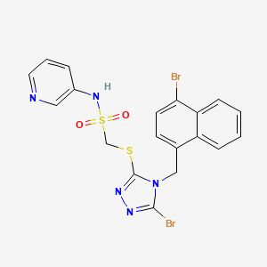 molecular formula C19H15Br2N5O2S2 B8103423 URAT1 inhibitor 1 