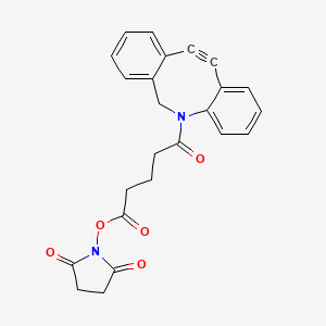 molecular formula C24H20N2O5 B8103442 DBCO-NHS ester 3 