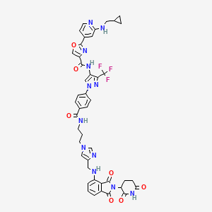 molecular formula C44H39F3N12O7 B8103495 PROTAC IRAK4 degrader-1 