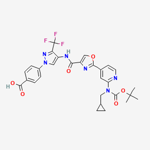 molecular formula C29H27F3N6O6 B8103498 PROTAC IRAK4 ligand-1 