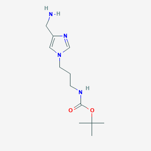 molecular formula C12H22N4O2 B8103499 AM-Imidazole-PA-Boc 