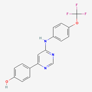 molecular formula C17H12F3N3O2 B8103532 PROTAC BCR-ABL1 ligand 1 
