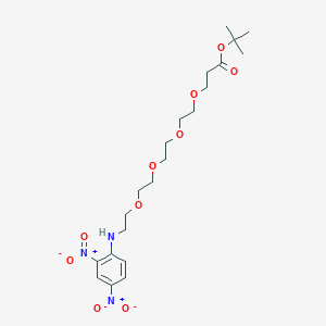 molecular formula C21H33N3O10 B8103541 DNP-PEG4-t-butyl ester 