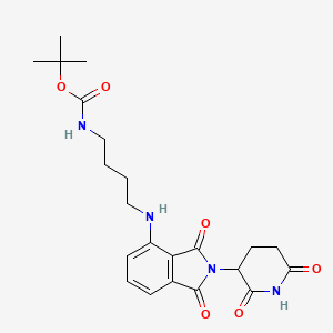 molecular formula C22H28N4O6 B8103560 Thalidomide-NH-C4-NH-Boc 