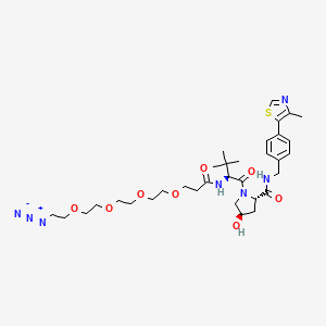 molecular formula C33H49N7O8S B8103567 (S,R,S)-Ahpc-C2-peg4-N3 