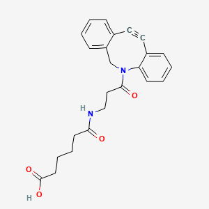 molecular formula C24H24N2O4 B8103687 Dbco-NH-(CH2)4cooh 