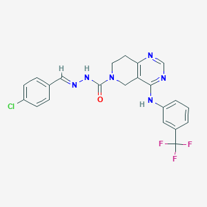 molecular formula C22H18ClF3N6O B8103713 ATX inhibitor 5 