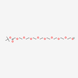 molecular formula C22H44O11 B8103784 HO-PEG8-CH2COOtBu 