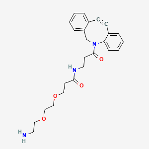 molecular formula C25H29N3O4 B8103877 DBCO-NHCO-PEG2-amine 