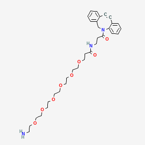molecular formula C33H45N3O8 B8103878 DBCO-NHCO-PEG6-amine 