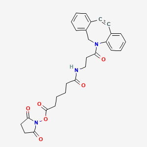 molecular formula C28H27N3O6 B8103895 DBCO-COONHS ester 