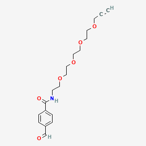 molecular formula C19H25NO6 B8103921 Ald-Ph-amido-PEG4-propargyl 