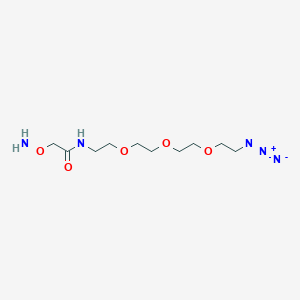 molecular formula C10H21N5O5 B8103924 Aminoxyacetamide-PEG3-azide 