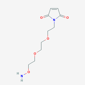 molecular formula C10H16N2O5 B8103942 Mal-PEG2-oxyamine 