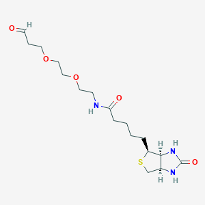 molecular formula C17H29N3O5S B8103953 Biotin-PEG2-aldehyde 