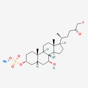 molecular formula C25H40FNaO6S B8103984 Gut restricted-7 