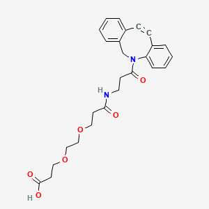 molecular formula C26H28N2O6 B8104026 Dbco-nhco-peg2-CH2cooh 