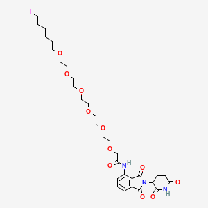 molecular formula C31H44IN3O11 B8104072 Pomalidomide-PEG6-Butyl Iodide 