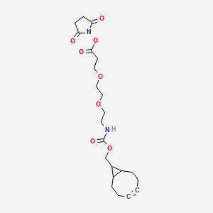 molecular formula C22H30N2O8 B8104112 endo-BCN-PEG2-C2-NHS ester 