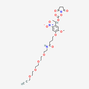 molecular formula C29H39N3O14 B8104158 PC Alkyne-PEG4-NHS carbonate ester 