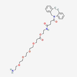 molecular formula C32H41N3O8 B8104286 DBCO-C2-PEG4-amine 