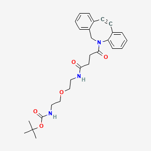 molecular formula C28H33N3O5 B8104296 DBCO-PEG1-NH-Boc 