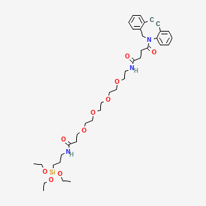 molecular formula C39H57N3O10Si B8104338 DBCO-PEG4-triethoxysilane 
