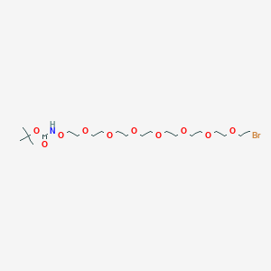 molecular formula C21H42BrNO10 B8104469 t-Boc-Aminooxy-PEG7-bromide 