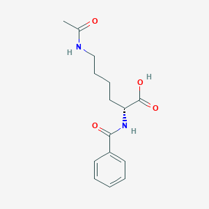 (2R)-6-acetamido-2-benzamidohexanoic acid