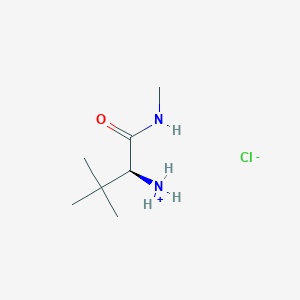 molecular formula C7H17ClN2O B8104593 [(2S)-3,3-dimethyl-1-(methylamino)-1-oxobutan-2-yl]azanium;chloride 