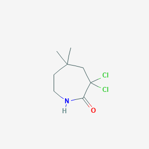 2H-Azepin-2-one, 3,3-dichlorohexahydro-5,5-dimethyl-