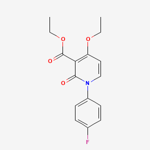 Ethyl 4-ethoxy-1-(4-fluorophenyl)-2-oxo-1,2-dihydropyridine-3-carboxylate