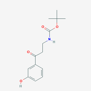 Tert-butyl 3-(3-hydroxyphenyl)-3-oxopropylcarbamate