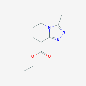 molecular formula C10H15N3O2 B8104688 Ethyl 3-methyl-5,6,7,8-tetrahydro-[1,2,4]triazolo[4,3-a]pyridine-8-carboxylate 