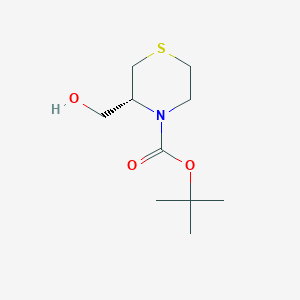 molecular formula C10H19NO3S B8104720 (S)-Tert-Butyl 3-(Hydroxymethyl)Thiomorpholine-4-Carboxylate CAS No. 2007919-58-4