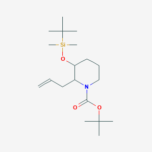 Tert-butyl 2-allyl-3-((tert-butyldimethylsilyl)oxy)piperidine-1-carboxylate