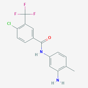 N-(3-amino-4-methylphenyl)-4-chloro-3-(trifluoromethyl)benzamide