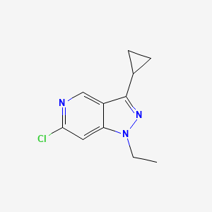 6-chloro-3-cyclopropyl-1-ethyl-1H-pyrazolo[4,3-c]pyridine