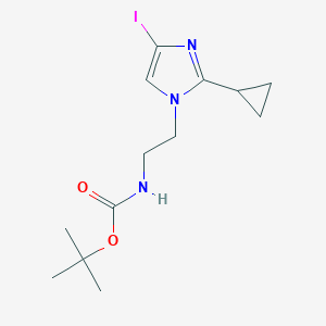 Tert-butyl (2-(2-cyclopropyl-4-iodo-1H-imidazol-1-YL)ethyl)carbamate