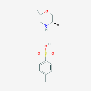 molecular formula C14H23NO4S B8104818 (S)-2,2,5-Trimethylmorpholine 4-methylbenzenesulfonate 
