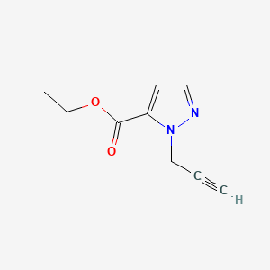 molecular formula C9H10N2O2 B8104843 ethyl 1-(prop-2-yn-1-yl)-1H-pyrazole-5-carboxylate 